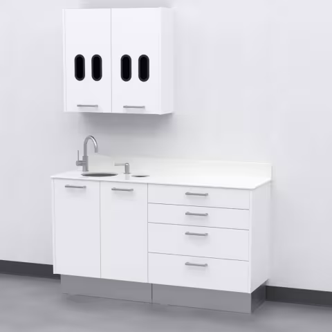 Side consoles for dental office